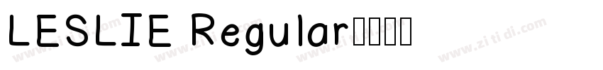 LESLIE Regular字体转换